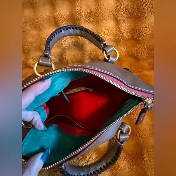 Florentine Micro Satchel Elephant NWOT Dooney & Bourke Leather - Picture 6 of 8